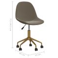 3086094 vidaXL Swivel Dining Chairs 4 pcs Light Grey Velvet(2x333495)