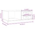 vidaXL Konferenčný stolík betónový sivý 90x50x35 cm kompozitné drevo