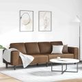 vidaXL Pohovka do obývačky Hnedá 250 x 77 x 76 cm