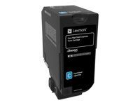 Vysoká výtěžnost - azurová - originální - kazeta s barvivem LCCP, Lexmark Corporate - pro Lexmark CS725de, CS725dte