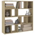 vidaXL Knižnica/deliaca stena dub sonoma 105x24x102 cm