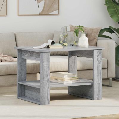 vidaXL Konferenčný stolík Sivý Sonoma 72 x 50 x 50 cm Kompozitné drevo