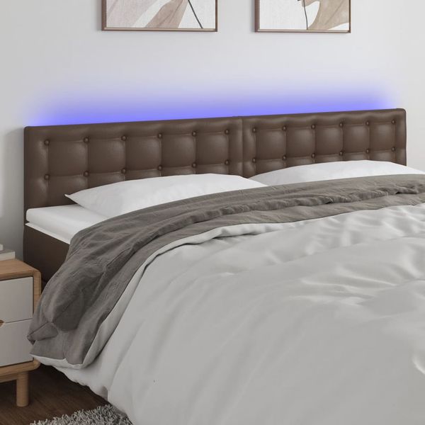 VidaXL Čelo postele hnedé 180x5x78/88 cm umelá koža