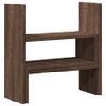 vidaXL Stolový organizér nastav. hnedý dub 40x17x41 cm kompozit. drevo