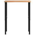 vidaXL pracovný stôl svetlohnedý 80x60x(71,5-98) cm masívny dub