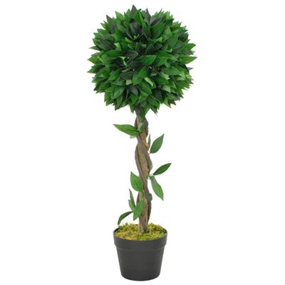 vidaXL Umelá rastlina, vavrín s kvetináčom, zelená 70 cm