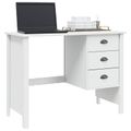 vidaXL Stôl s priehradkami HILL Biela 100 x 45 x 74 cm