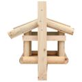 vidaXL Krmítko pre vtáky masívne drevo 35x29,5x21 cm