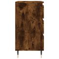 vidaXL Komoda dymový dub 60x35x70 cm spracované drevo