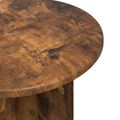 vidaXL Sada príručných stolíkov 2 ks Dymový dub Ø 45 x 35 cm