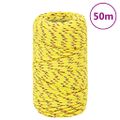vidaXL Lodné lano žlté 2 mm 50 m polypropylén