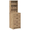 vidaXL Highboard dub artisan 40 x 41 x 135 cm Kompozitné drevo