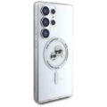 Karl Lagerfeld HC Magnetic IML Metal KC Heads puzdro pre Samsung Galaxy S25 Ultra biela