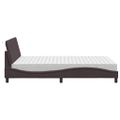 vidaXL Posteľ s matracom Hanko tmavohnedá 140x190 cm látka