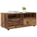 vidaXL TV skrinka 100 x 48 x 43 cm Staré drevo Kompozitné drevo