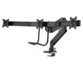 Neomounts Select  NM-D775DX3BLACK / Flat Screen Desk mount (17-27") desk clamp/grommet / Black Držák, VESA, stolní, pro 3 ploché monitory, úhloprícka 17"-27", náklon 20°, otácení 360°, rotace 360°, nosnost 18kg, cerný