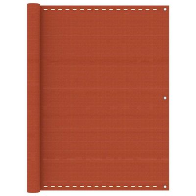 vidaXL Balkónová markíza oranžová 120x500 cm HDPE