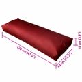 vidaXL Čalúnená podložka na operadlo, vínovo červená 120 x 40 x 10 cm