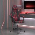 vidaXL Herná stolička čierna a vínová umelá koža