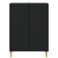 vidaXL Servírovacia skriňa Čierna 66 x 34,5 x 90 cm Kompozitné drevo