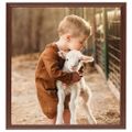 vidaXL Fotorámiky na stôl, koláž 5 ks, hnedé 30x30 cm, MDF