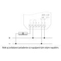 Relé elektromagnetické F&F PP-1P/24, 1× NO/NC, 24V AC/DC, 16A, do krabice