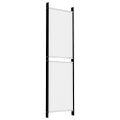 vidaXL 5-panelový paraván biely 250x180 cm látka