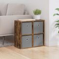 vidaXL Servírovacia skriňa Dymová dub 49,5 x 22 x 47 cm