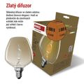 LED žiarovka DECO S123 / E27 / 3,5 W (14 W) / 130 lm / flame