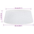 vidaXL Spodný kryt na vianočný stromček biely Ø65x23 cm plast