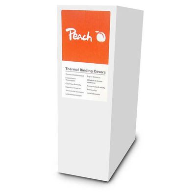 PEACH Thermal Binding Covers A4 10mm, white 80ks