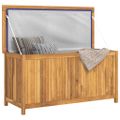 vidaXL Záhradný box 114x50x58 cm masívne teakové drevo