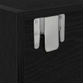 vidaXL TV skrinka 100 x 31 x 25,5 cm Čierny dub Kompozitné drevo