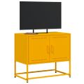vidaXL TV skrinka horčicovo-žltá 68,5x39x60,5 cm oceľ