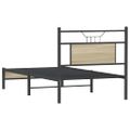 vidaXL Posteľný rám bez matraca dub sonoma 80x200 cm kompozitné drevo