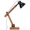 vidaXL Industriálna stolová lampa, čierna, okrúhla 58x18x90 cm E27