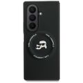 Karl Lagerfeld Karl&Choupette Logo MagSafe puzdro pre Samsung Galaxy Z Fold7 čierne