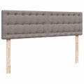 VidaXL Osmanská posteľ s matracom a LED diódami Taupe 140x200 cm Látka