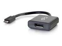 C2G - Video adaptér - USB-C (M) do DisplayPort (F) - USB 3.1 / Thunderbolt 3 / DisplayPort - 30 V - 20 cm - podpora 4K30Hz, aktívny - čierna