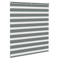 vidaXL Zebra roleta tmavošedá 135x100 cm šírka látky 130,9cm polyester