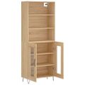 vidaXL Vysoká skrinka dub sonoma 69,5x34x180 cm spracované drevo