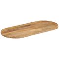 vidaXL Stolová doska 110x50x2,5 cm oválna masívny mangovník