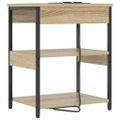 vidaXL Nočný stolík 2 ks Sonoma dub 41 x 31 x 51 cm Kompozitné drevo