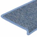 vidaXL Samolepiace nášľapy na schody vzhľad sisal 30ks 65x21x4cm modré
