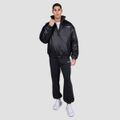 Bunda 1/2 Zip Prime Black - GymBeam, veľkosť S