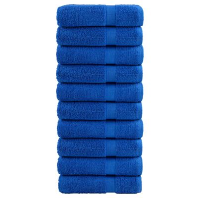 vidaXL Prémiové uteráky na ruky SOLUND 10 ks modré 50x100 cm 600 g/m2