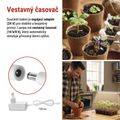 Pěstební lampa na sazenice EMOS Z7903 LED GROW 15 W, časovač, bílá