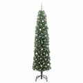 vidaXL Umelý vianočný stromček Zelená 240 cm PVC, oceľ a plast
