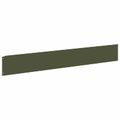 vidaXL Obrubník trávnika 10 ks 100 x 15 cm Oceľ Olivovo zelená