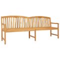vidaXL Ručne vyrezávaná ružová lavička 228 x 60 x 90 cm Prírodná
